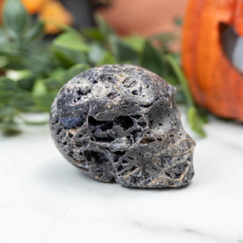 Quartz in Sphalerite Skull #4