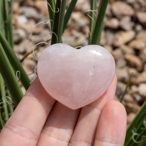 Rose Quartz Small Heart Random