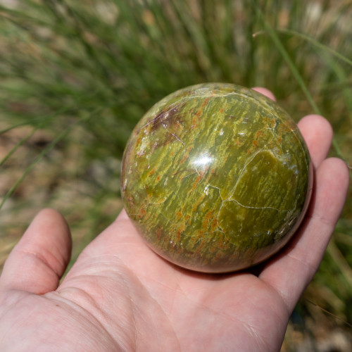 Medium Green Opal Sphere