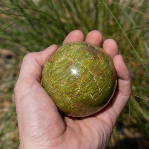 Medium Green Opal Sphere