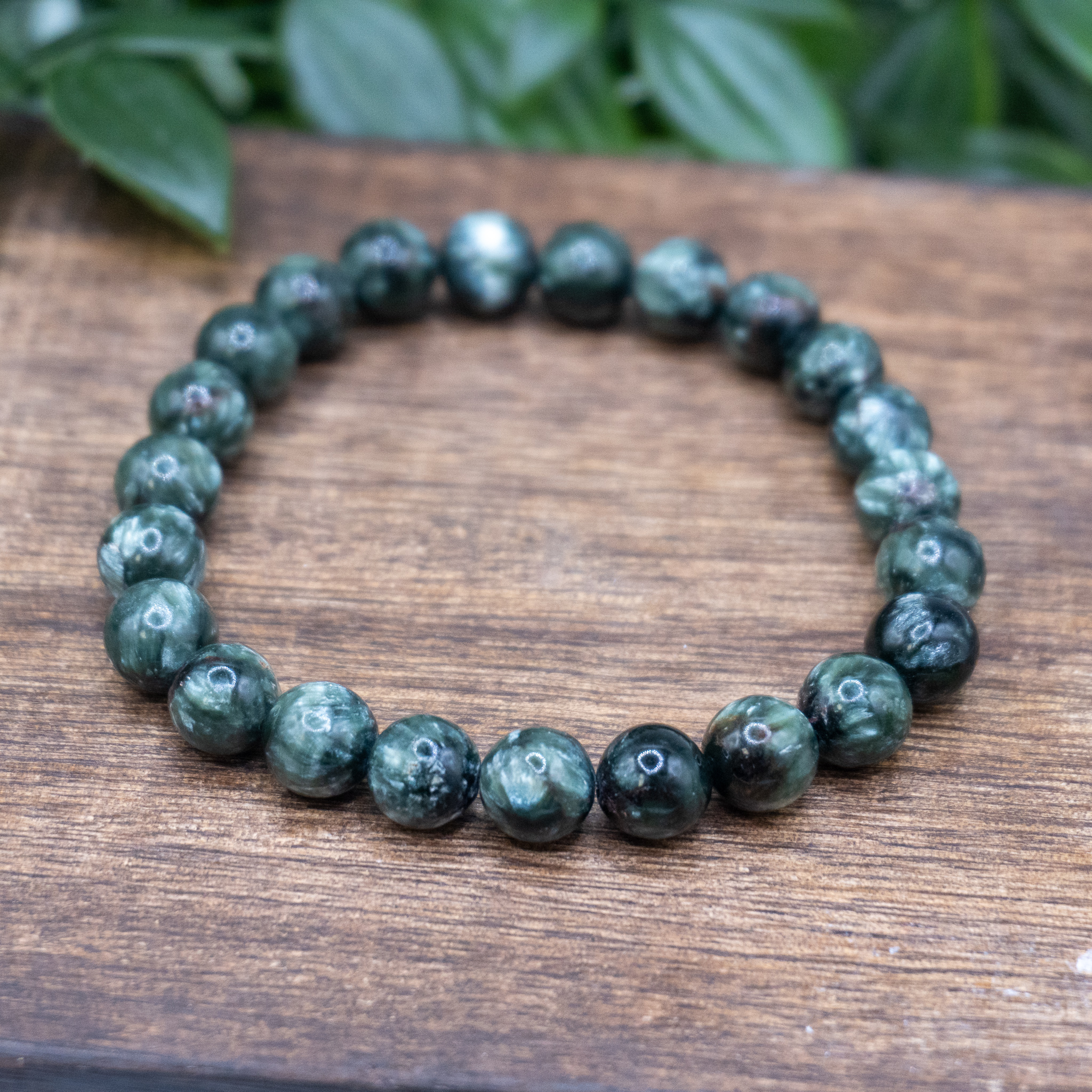 Seraphinite 8mm Bracelet - The Crystal Council