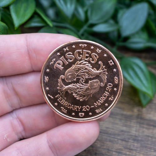 Pisces 1oz Copper Coin