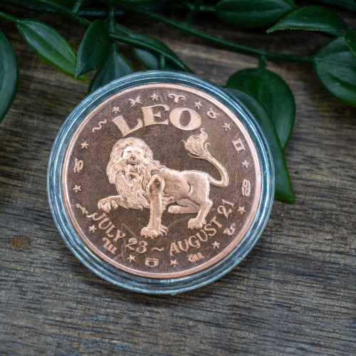 Leo 1oz Copper Coin