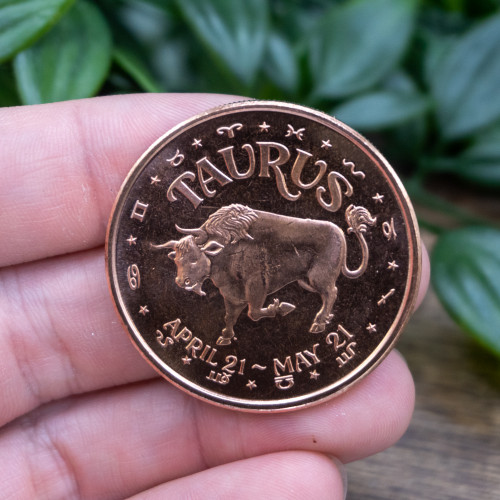 Taurus 1oz Copper Coin