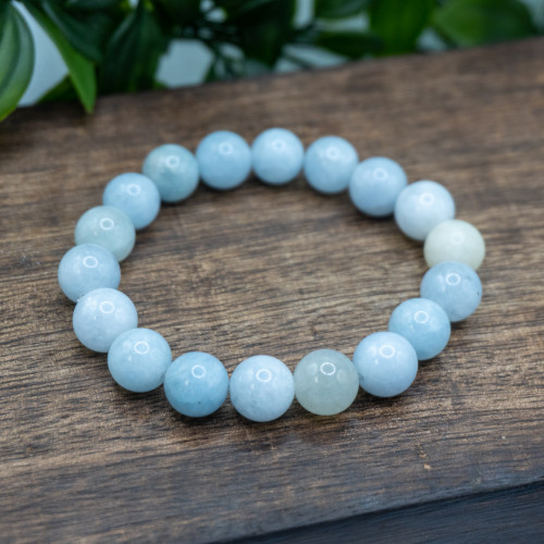 Aquamarine 10mm Bracelet