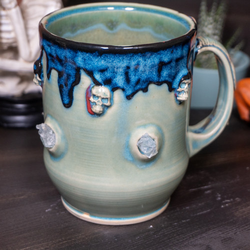 Rock Johnsen Blue Topaz Frankenstein Crystal Mug #4