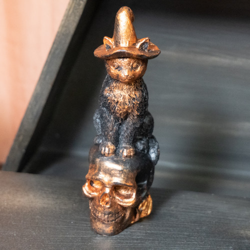 Cat on Skull Crystal Soap