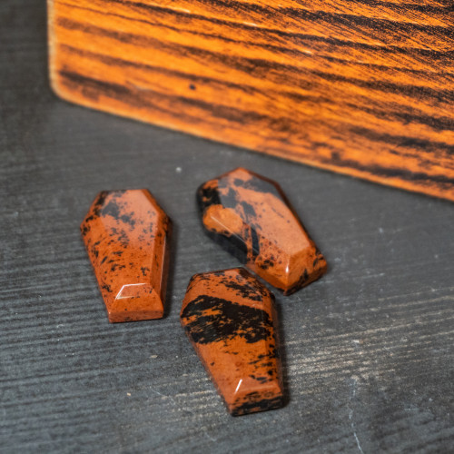 Mahogany Obsidian Coffin