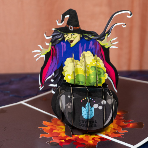 Witches Cauldron Popup Card