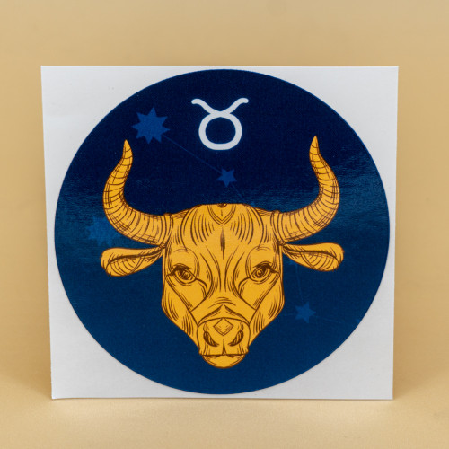 Gold Taurus Sticker