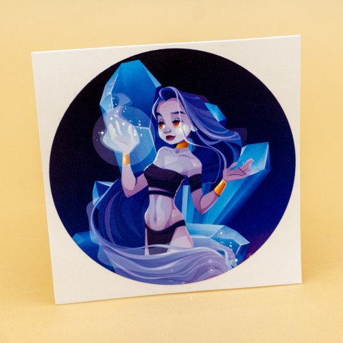 Crystal Goddess Sticker