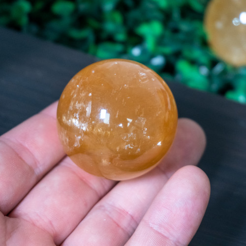 Orange Optical Calcite Sphere