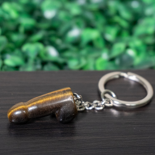 Tiger Eye Penis Keychain