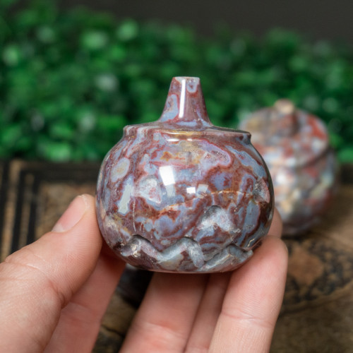 Chalcedoney With Marcasite Pumpkin