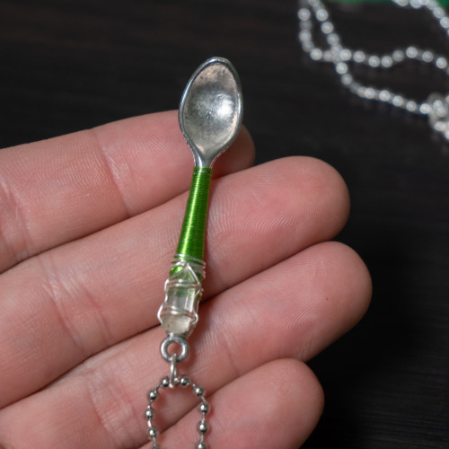 Crystal Spell Spoon Necklace