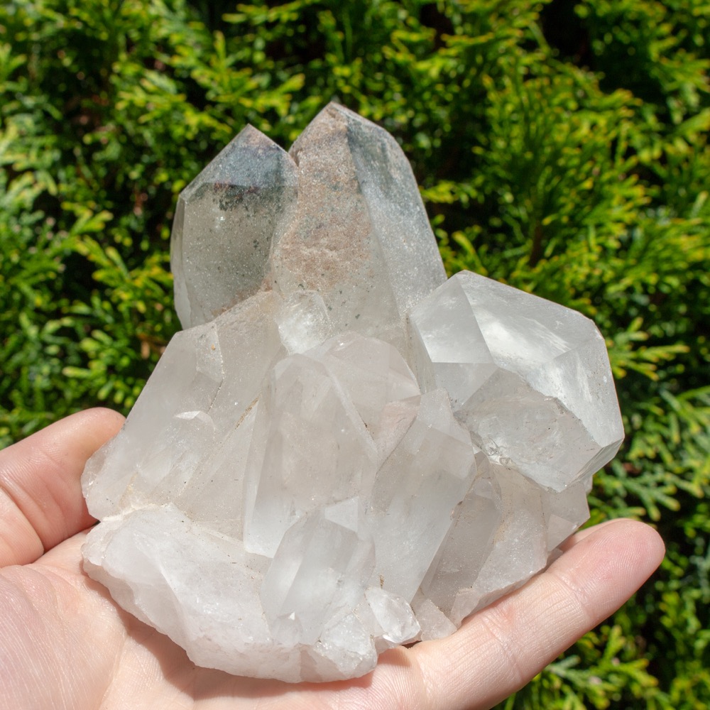 Chlorite in Quartz Family Cluster The Crystal Council