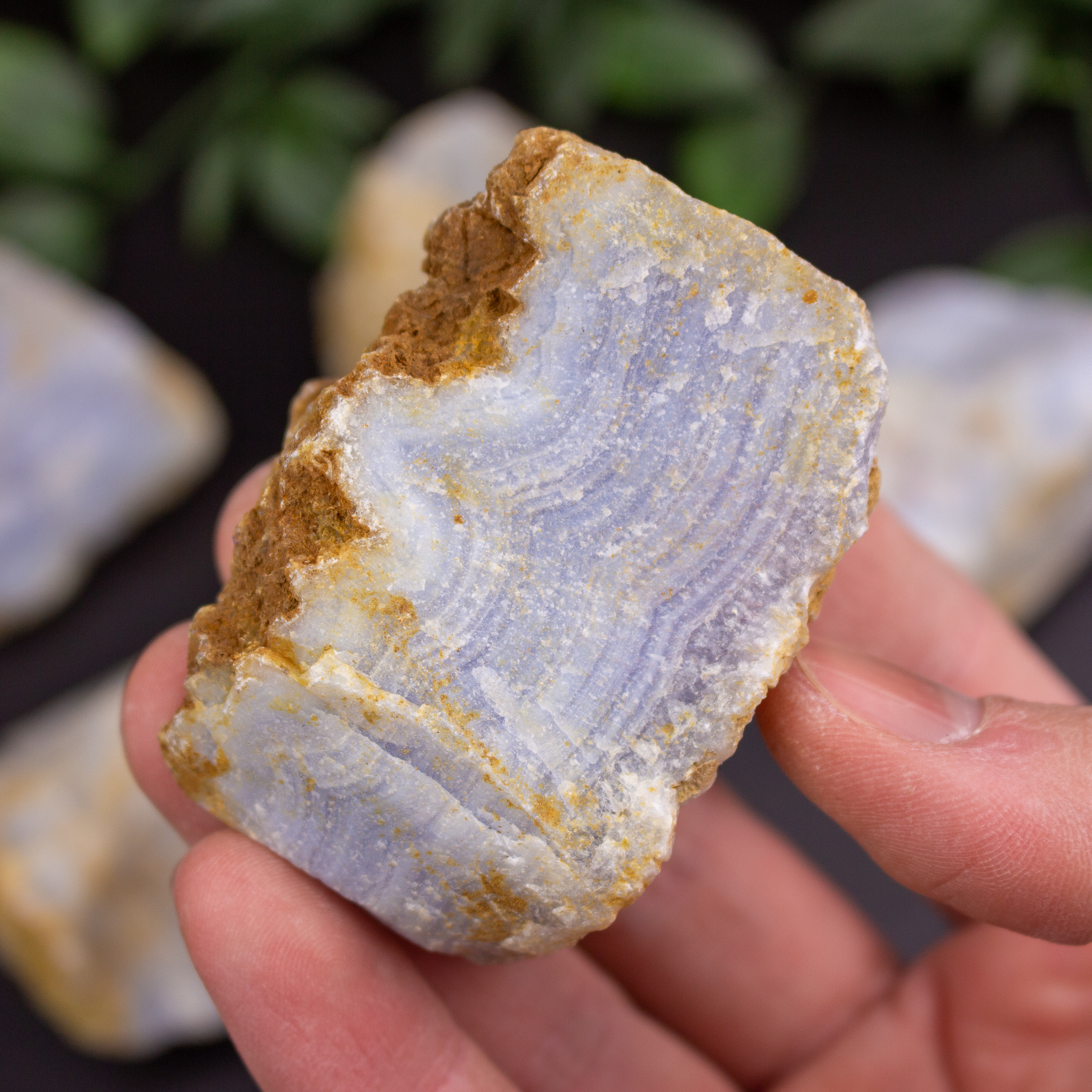 Raw Blue Lace Agate (Medium Grade) - The Crystal Council